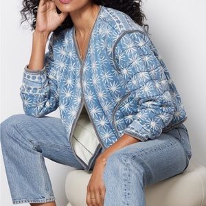 Free People Quilted Cardigan Jacket